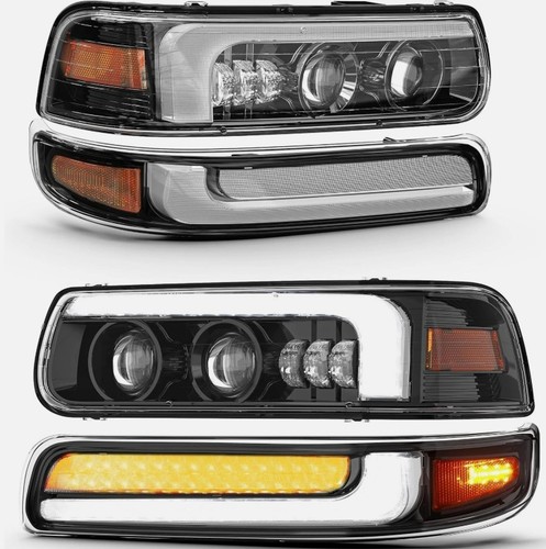 Projector led headlights - 2x,
